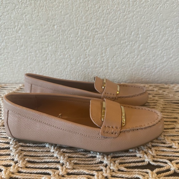 Calvin Klein Sand Leonie Slip On Driver Moc Loafers - Picture 7 of 14